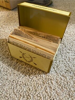 vintage recipe tin full of hand written clippings booklets newspaper recipes